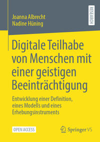 Vorderes Coverbild Digitale Teilhabe von Menschen mit einer geistigen Beeinträchtigung