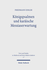 Vorderes Coverbild Königspsalmen und karäische Messiaserwartung