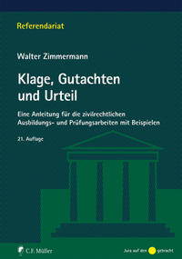 Vorderes Coverbild Klage, Gutachten und Urteil