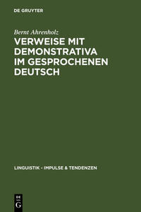 Vorderes Coverbild Verweise mit Demonstrativa im gesprochenen Deutsch