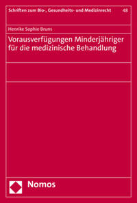 Vorderes Coverbild Vorausverfügungen Minderjähriger für die medizinische Behandlung