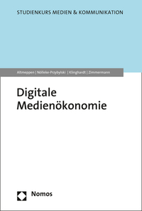 Vorderes Coverbild Digitale Medienökonomie