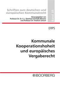 Vorderes Coverbild Kommunale Kooperationshoheit und europäisches Vergaberecht