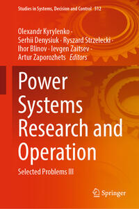 Vorderes Coverbild Power Systems Research and Operation