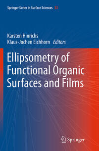 Vorderes Coverbild Ellipsometry of Functional Organic Surfaces and Films