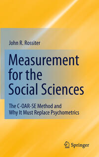 Vorderes Coverbild Measurement for the Social Sciences