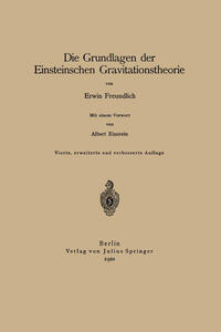Vorderes Coverbild Die Grundlagen der Einsteinschen Gravitationstheorie