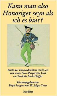 Vorderes Coverbild Kann man also Honoriger seyn als ich es bin??