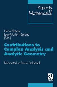 Vorderes Coverbild Contributions to Complex Analysis and Analytic Geometry