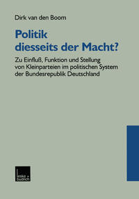 Vorderes Coverbild Politik diesseits der Macht?