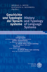 Vorderes Coverbild Geschichte und Typologie der Sprachsysteme/History and Typology of Language Systems