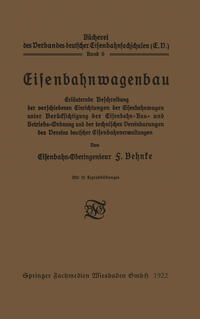 Vorderes Coverbild Eisenbahnwagenbau