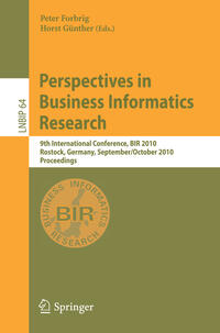 Vorderes Coverbild Perspectives in Business Informatics Research