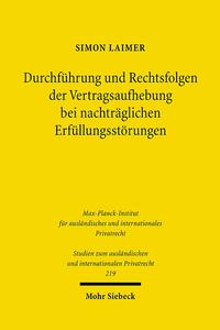 Vorderes Coverbild Durchführung und Rechtsfolgen der Vertragsaufhebung bei nachträglichen Erfüllungsstörungen