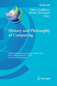 Vorderes Coverbild History and Philosophy of Computing