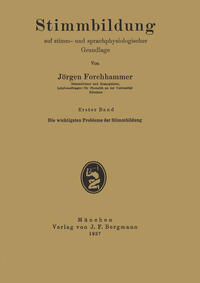 Vorderes Coverbild Stimmbildung auf stimm- und sprachphysiologischer Grundlage