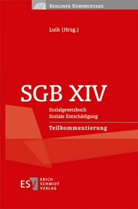 Vorderes Coverbild SGB XIV - - Sozialgesetzbuch - - Soziale Entschädigung - - - - Teilkommentierung