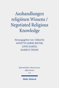 Vorderes Coverbild Aushandlungen religiösen Wissens - Negotiated Religious Knowledge