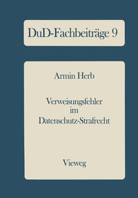 Vorderes Coverbild Verweisungsfehler im Datenschutz-Strafrecht