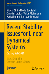 Vorderes Coverbild Recent Stability Issues for Linear Dynamical Systems