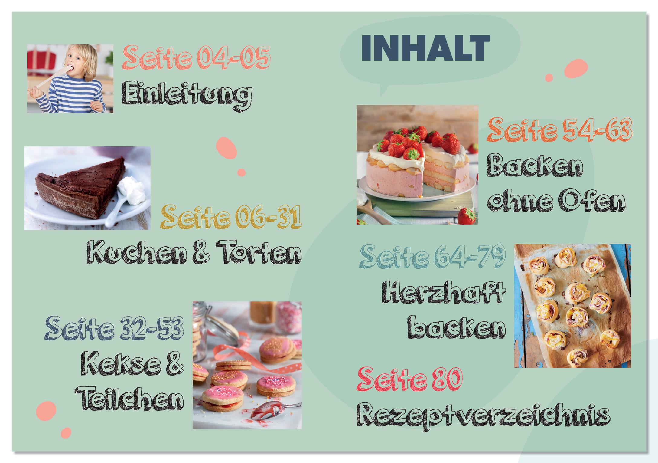 Beispielinhalt (Bild) Backen mit Kindern