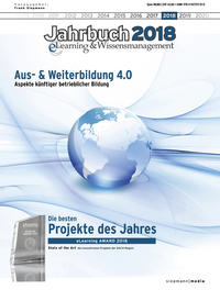 Vorderes Coverbild Jahrbuch eLearning & Wissensmanagement 2018
