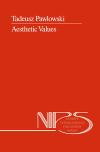 Vorderes Coverbild Aesthetic Values
