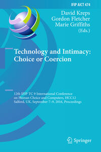 Vorderes Coverbild Technology and Intimacy: Choice or Coercion