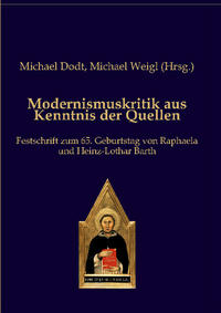 Vorderes Coverbild Modernismuskritik aus Kenntnis der Quellen