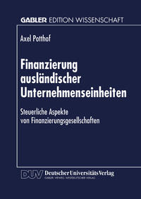 Vorderes Coverbild Finanzierung ausländischer Unternehmenseinheiten