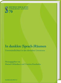 Vorderes Coverbild In dunklen (Sprach-)Räumen
