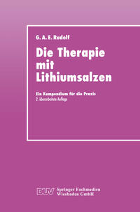 Vorderes Coverbild Die Therapie mit Lithiumsalzen