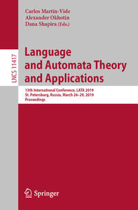 Vorderes Coverbild Language and Automata Theory and Applications