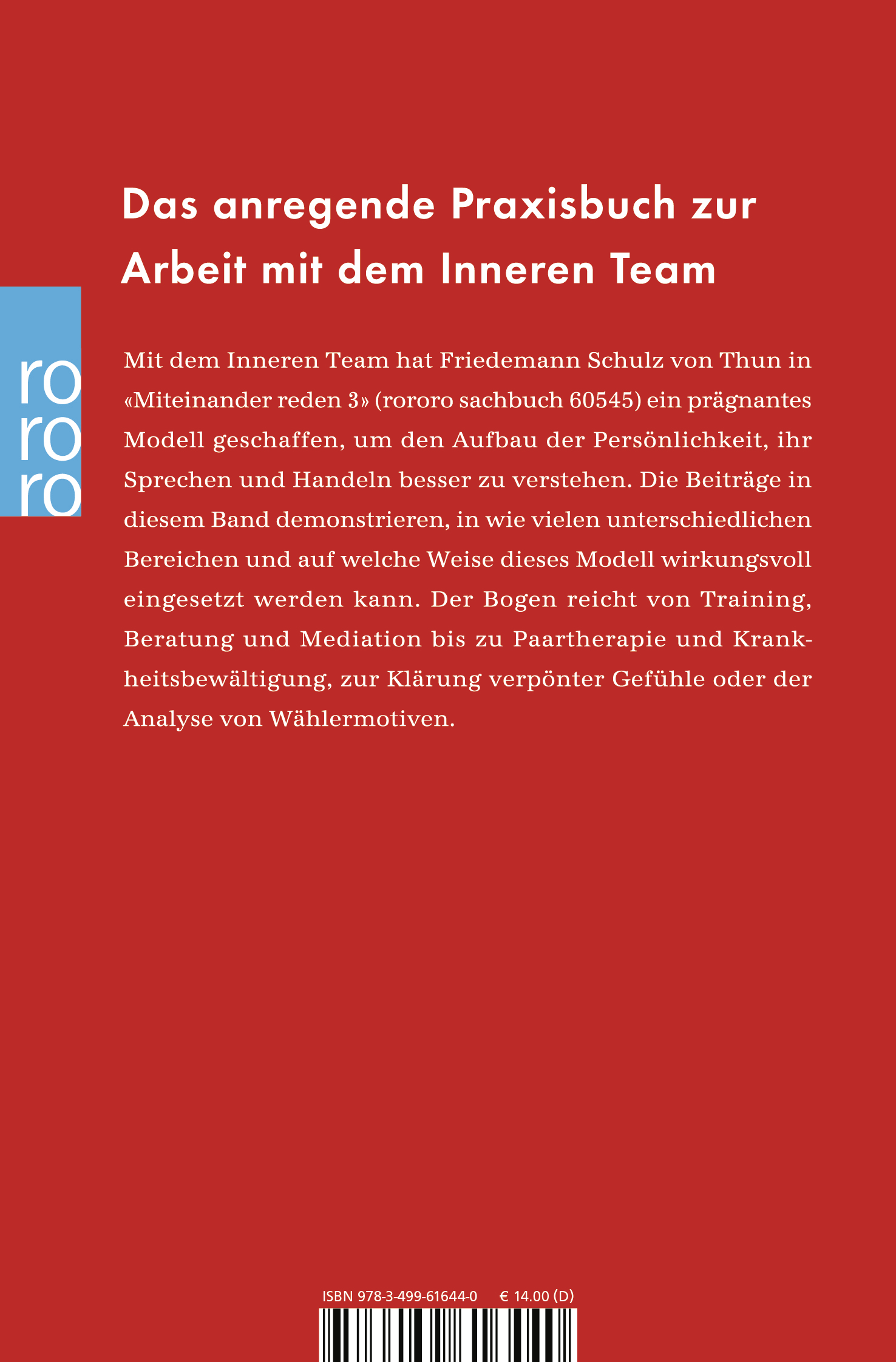 Rückseitencover Das Innere Team in Aktion