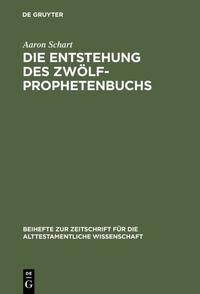 Vorderes Coverbild Die Entstehung des Zwölfprophetenbuchs