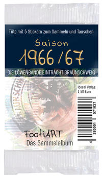 Vorderes Coverbild Stickertüte 1966/67 Eintracht Braunschweig