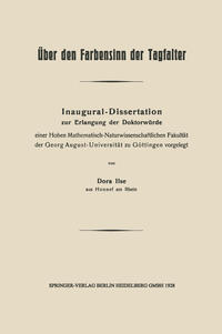 Vorderes Coverbild Über den Farbensinn der Tagfalter