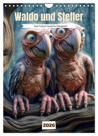 Vorderes Coverbild Waldo und Stefler (Wandkalender 2026 DIN A4 hoch), CALVENDO Monatskalender
