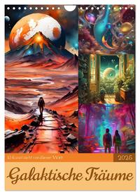 Vorderes Coverbild Galaktische Träume (Wandkalender 2025 DIN A4 hoch), CALVENDO Monatskalender