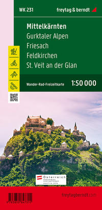Vorderes Coverbild WK 231 Mittelkärnten - Gurktaler Alpen - Friesach - Feldkirchen - St. Veit an der Glan, Wanderkarte 1:50.000