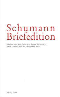 Vorderes Coverbild Schumann-Briefedition / Schumann-Briefedition I.4