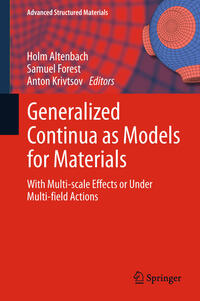 Vorderes Coverbild Generalized Continua as Models for Materials