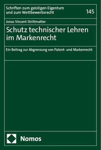 Vorderes Coverbild Schutz technischer Lehren im Markenrecht