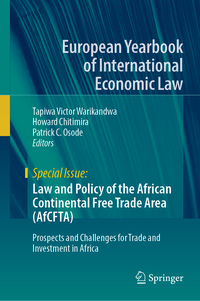 Vorderes Coverbild Law and Policy of the African Continental Free Trade Area (AfCFTA)