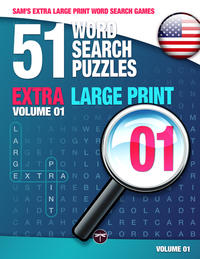 Vorderes Coverbild Sam's Extra Large Print Word Search Games, 51 Word Search Puzzles, Volume 1