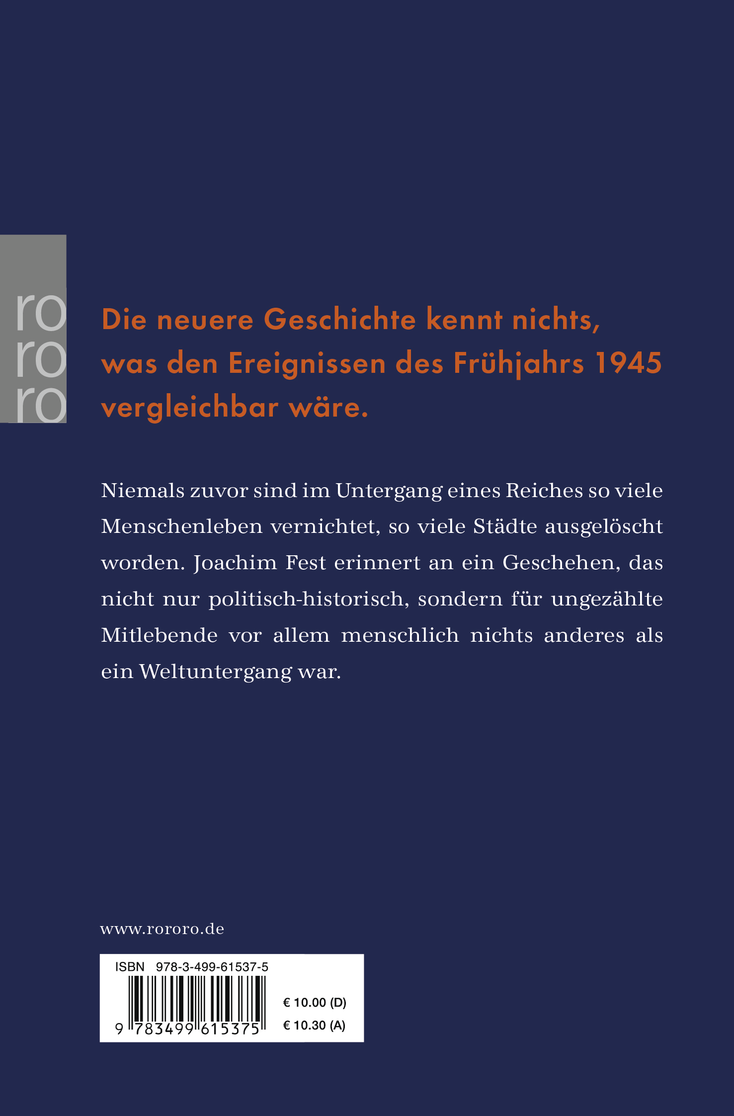 Rückseitencover Der Untergang
