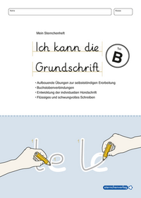 Vorderes Coverbild Ich kann die Grundschrift Teil B - Übungsheft