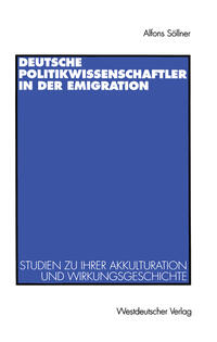 Vorderes Coverbild Deutsche Politikwissenschaftler in der Emigration