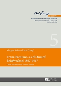 Vorderes Coverbild Franz Brentano-Carl Stumpf: Briefwechsel 1867–1917