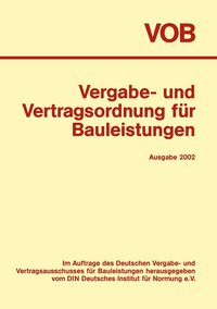 Vorderes Coverbild VOB Vergabe- und Vertragsordnung für Bauleistungen